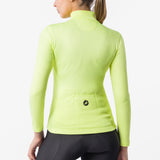 Castelli Sinergia 3 woman long sleeves jersey - Yellow