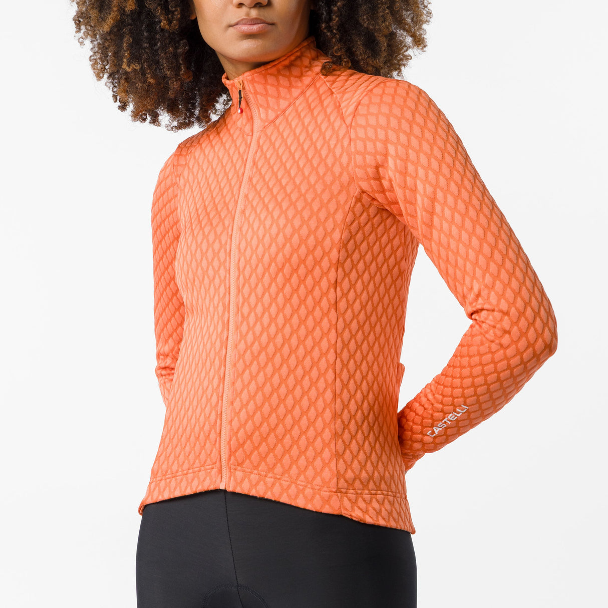 Maillot femme manches longues Castelli Ventra - Orange