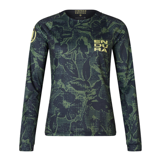 Endura LTD PRINTED long sleeve women jersey - Green 