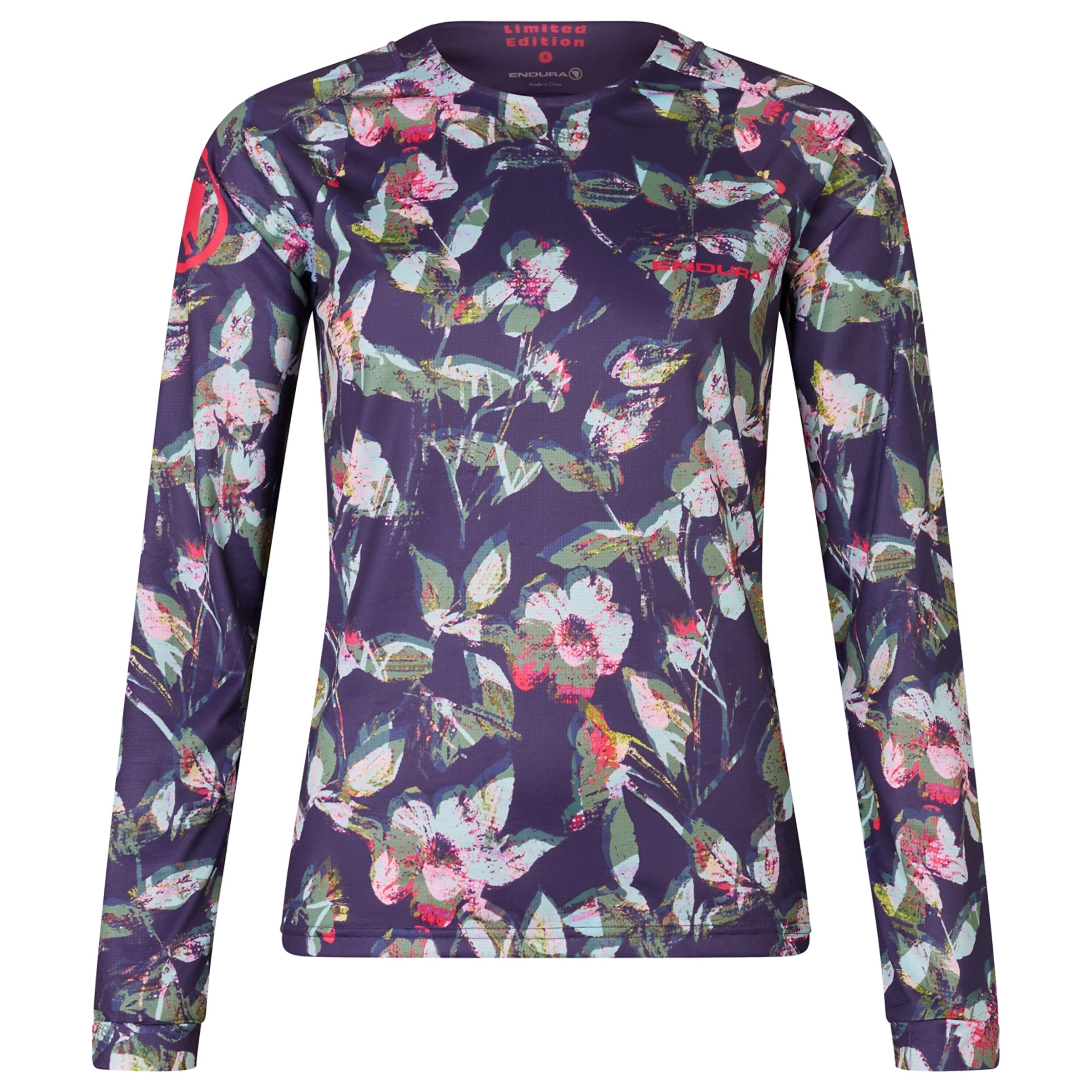 Maglia maniche lunghe donna Endura LTD PRINTED - Viola Endura