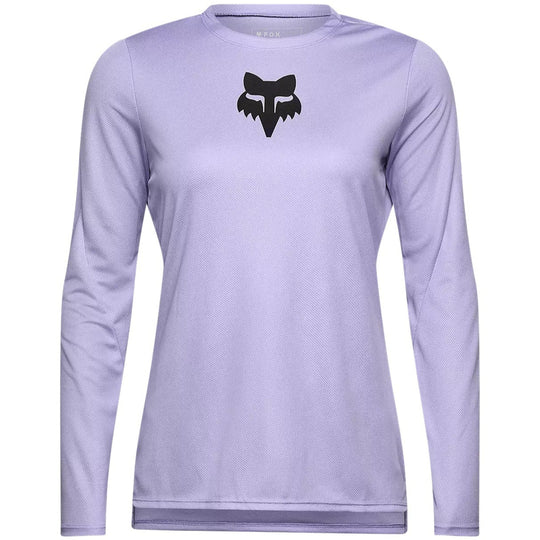 Fox Ranger Head women long sleeves jersey - Purple