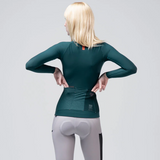 Maglia maniche lunghe donna Gobik Pacer Solid 2.0 Sunken - Verde Gobik