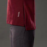Maglia maniche lunghe donna La Passione Leaf Midweight - Bordeaux La Passione