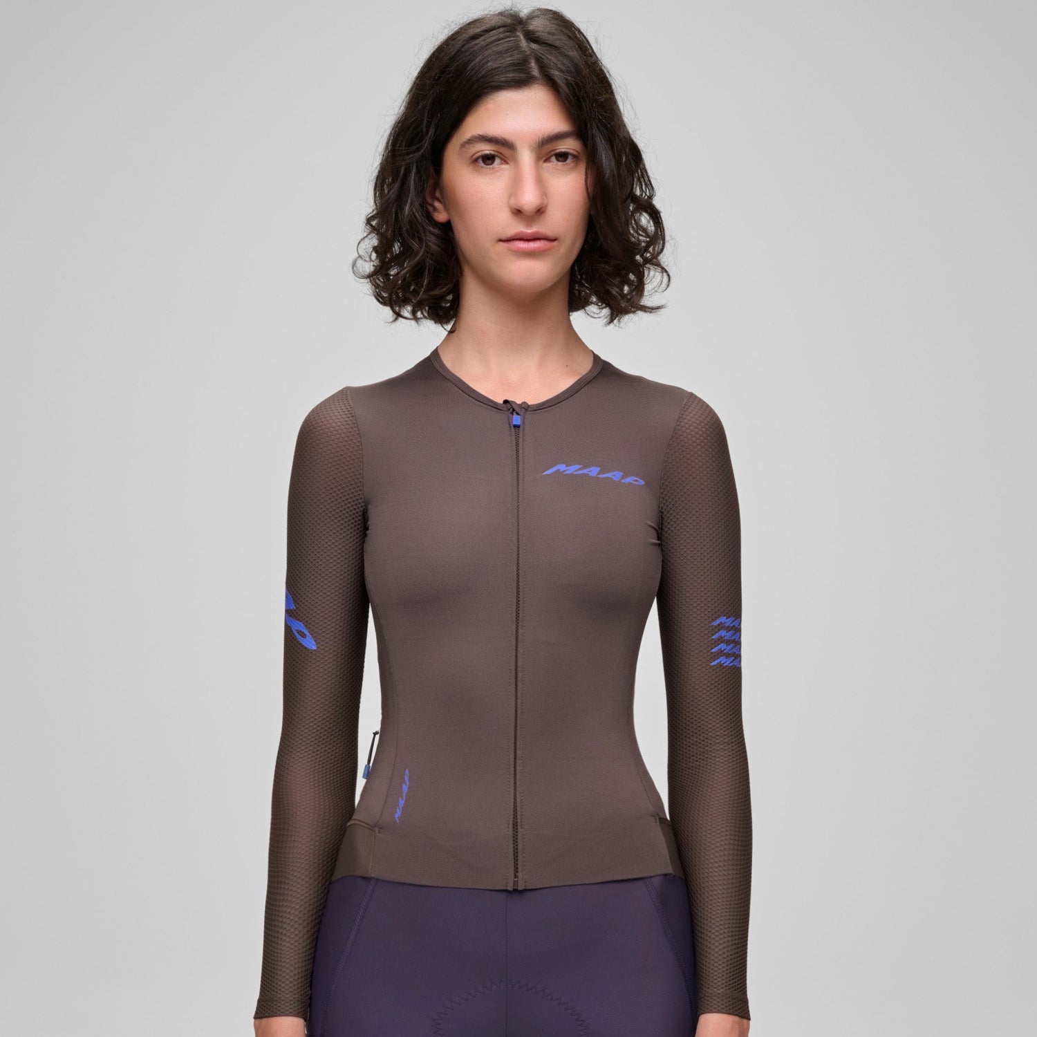 rennrad langarmtrikot damen Langarmtrikot damen Maap Emerge - Braun