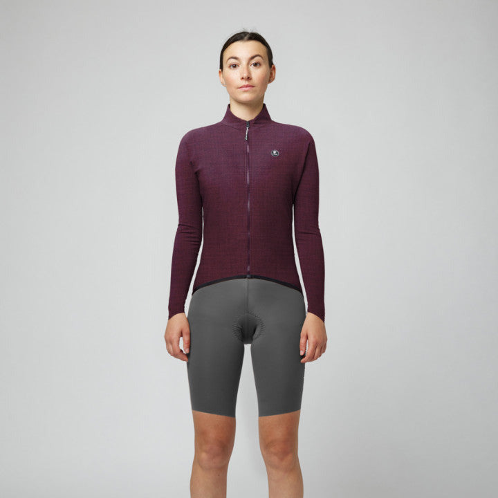 Maglia maniche lunghe donna Pissei Primapelle - Bordeaux melange Pissei