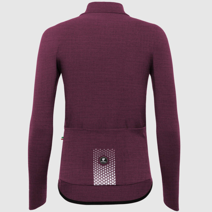 Maglia maniche lunghe donna Pissei Primapelle - Bordeaux melange Pissei