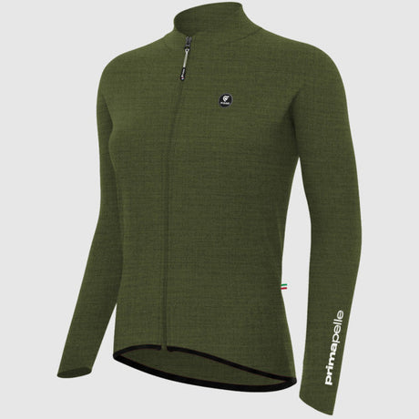 Maglia maniche lunghe donna Pissei Primapelle - Verde melange Pissei
