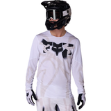 Maglia maniche lunghe mtb Fox Flexair Diffuse - Bianco Fox