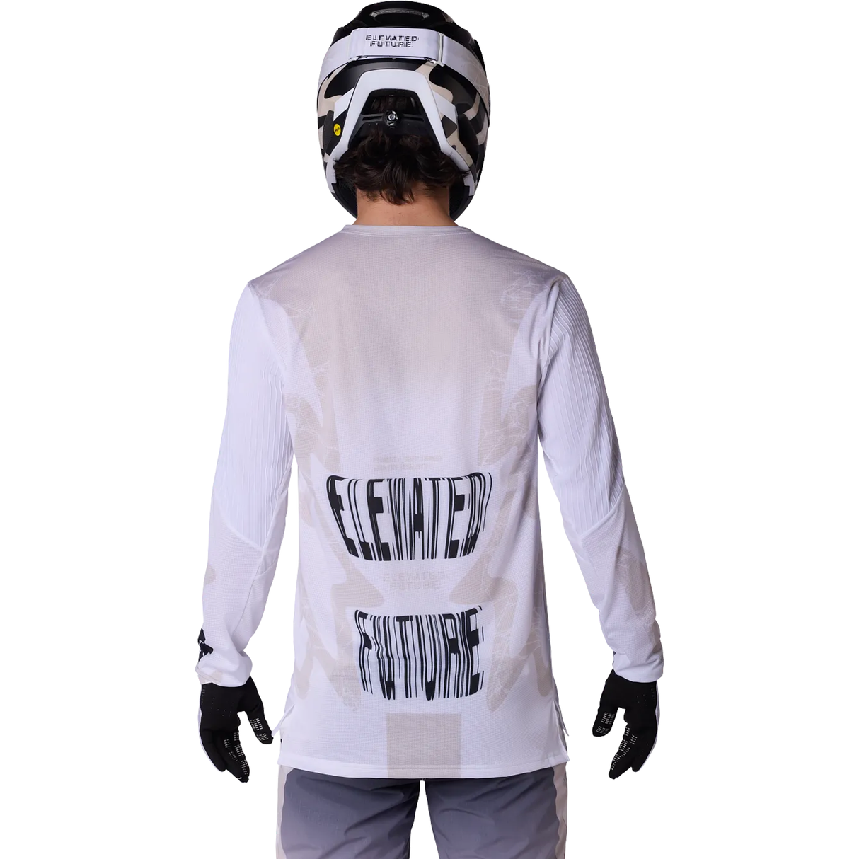 Maglia maniche lunghe mtb Fox Flexair Diffuse - Bianco Fox