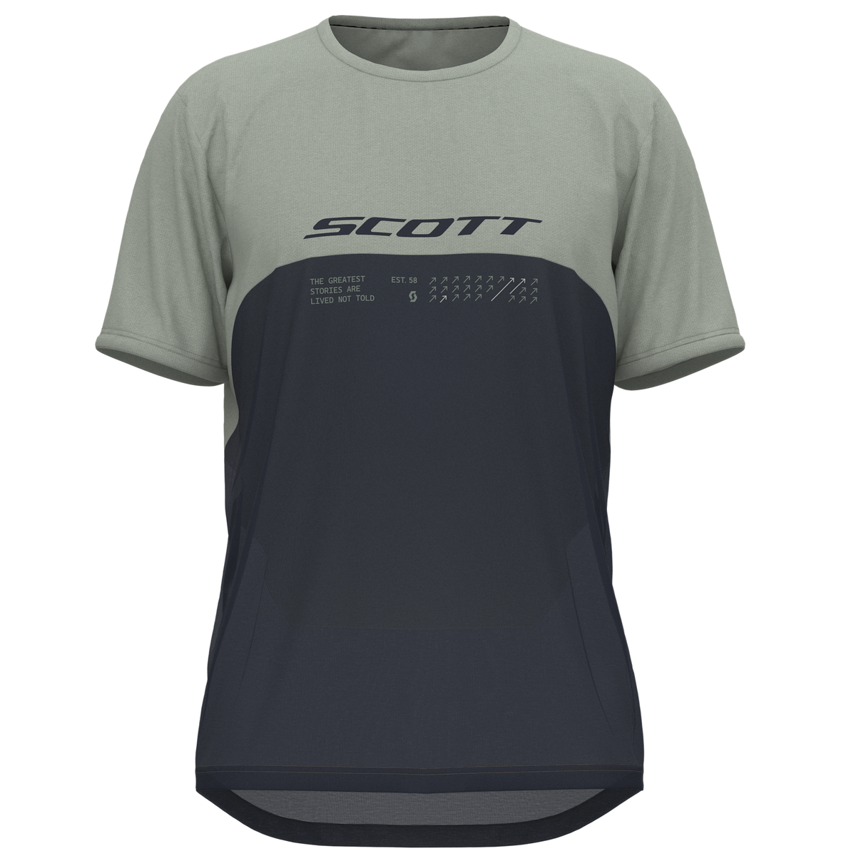 Maillot btt Scott Trail Vertic DRI - Azul gris