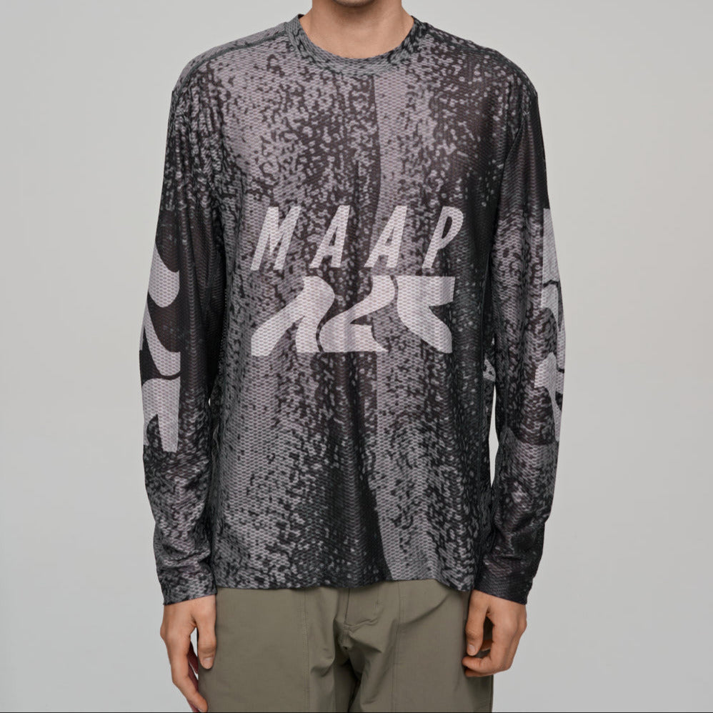 Maglia mtb maniche lunghe Maap Alt_Road Mesh Tee - Grigio Maap