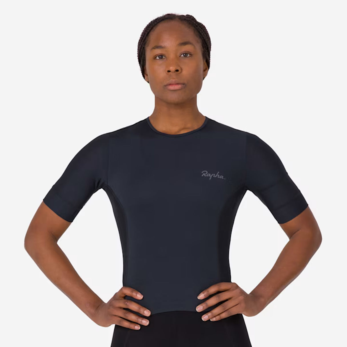 Maglia donna Rapha Cropped Cargo Top - Nero - N