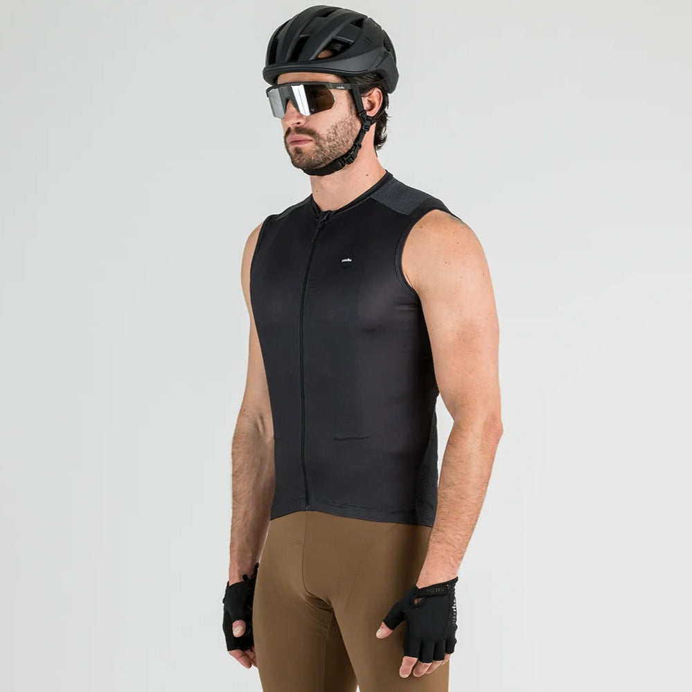 Maglia senza maniche Rh+ Vento - Nero Zerorh