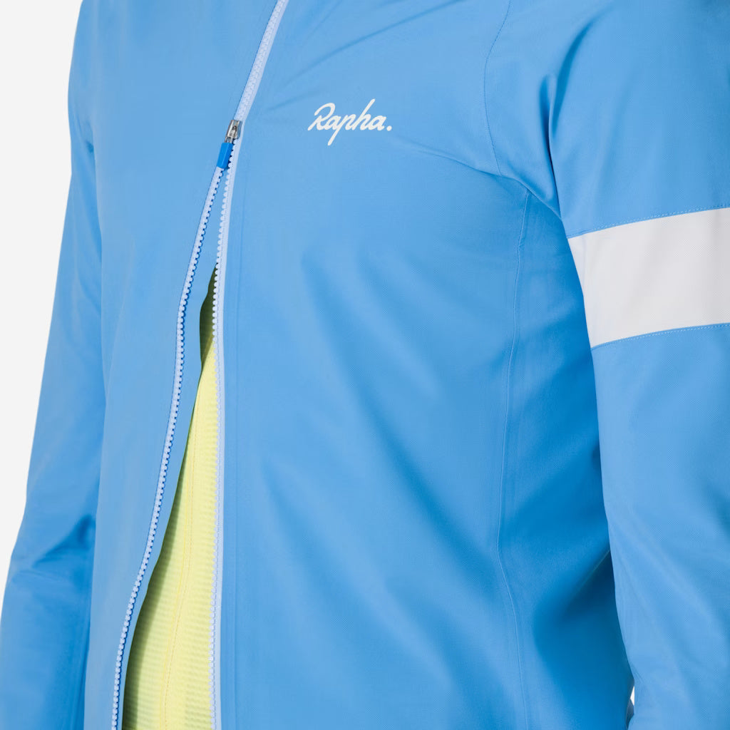 Mantellina Rapha Core Rain - Azzurro Rapha