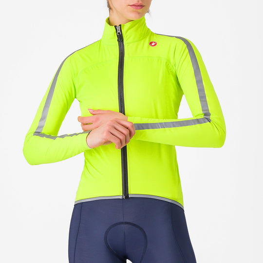 Castelli Ultra Rain Cape women jacket - Yellow