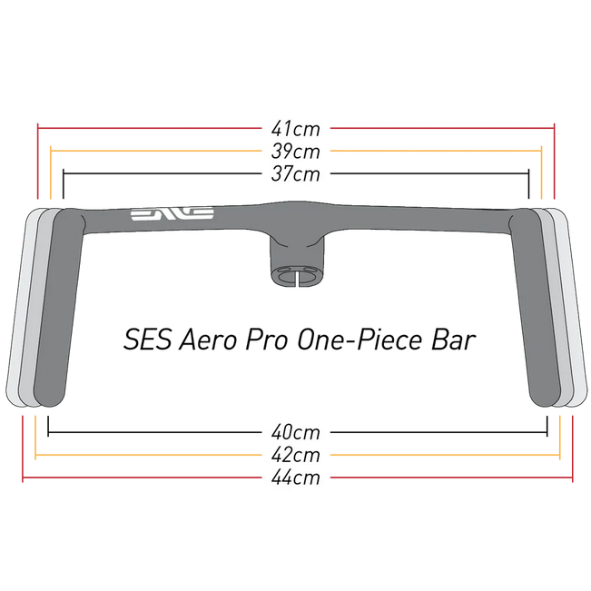 Manubrio integrato Enve SES Aero Pro 37/40 - Nero Enve
