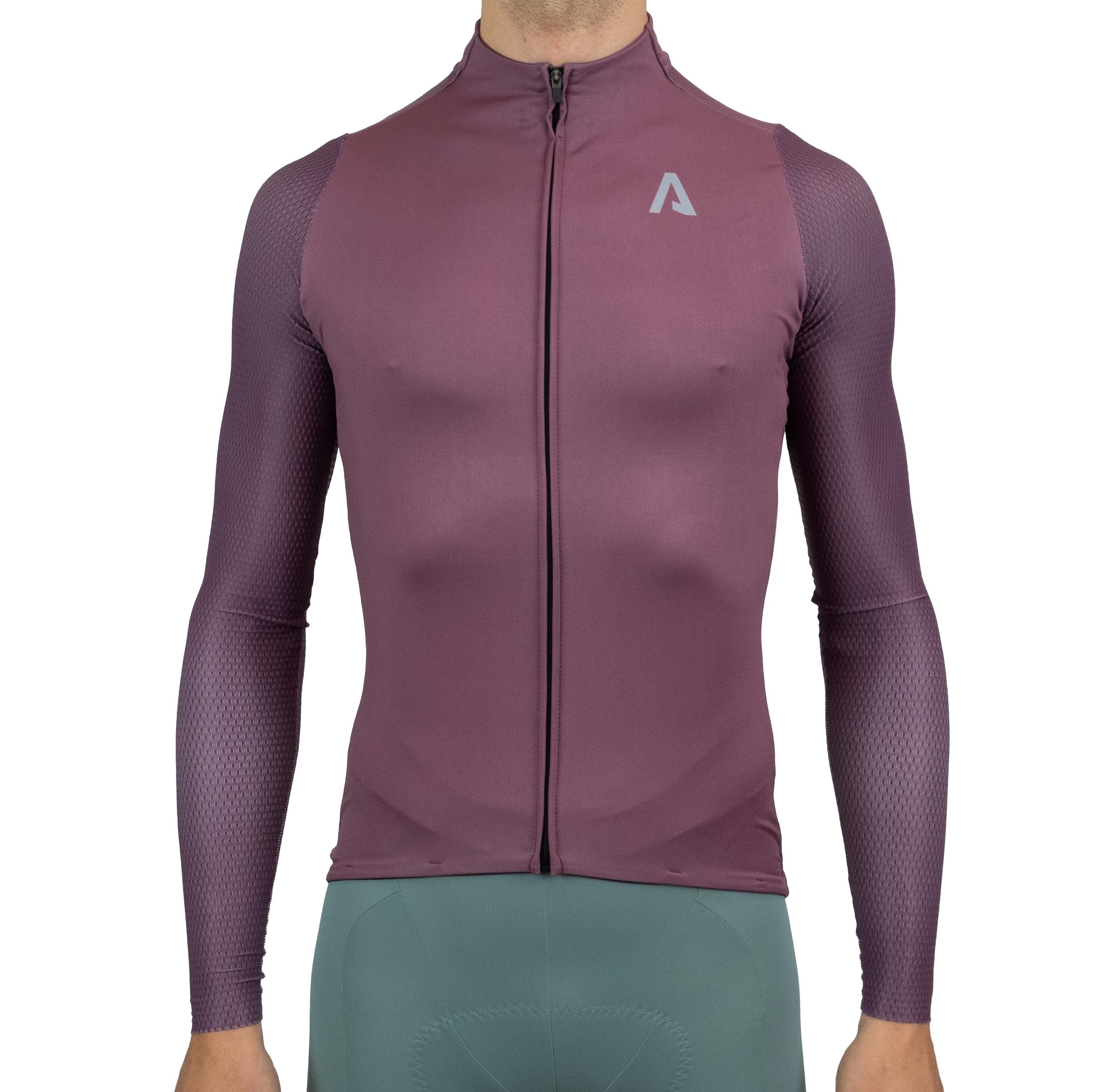 Maillot mangas largas All4cycling Color - Burdeos