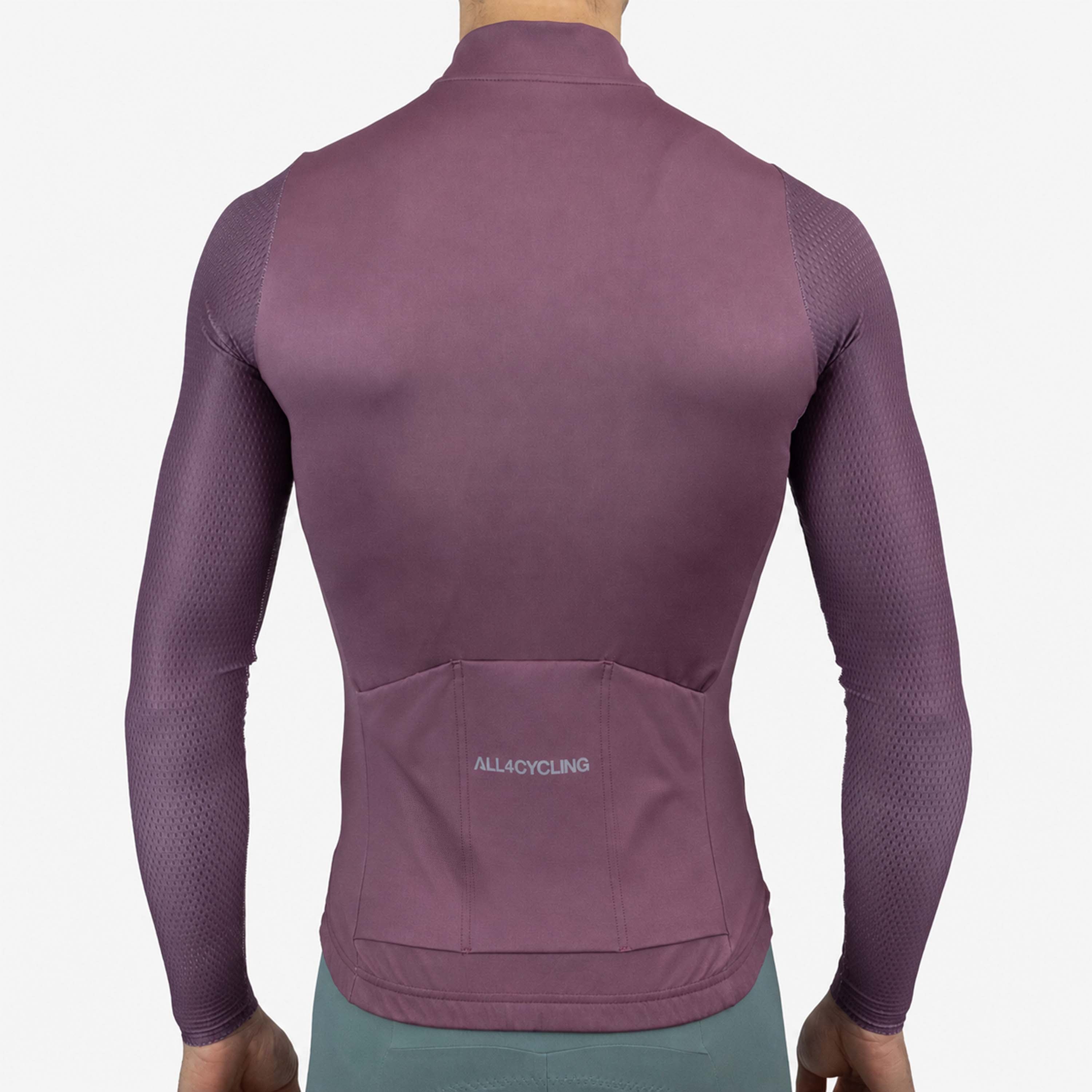 Maillot mangas largas All4cycling Color - Burdeos