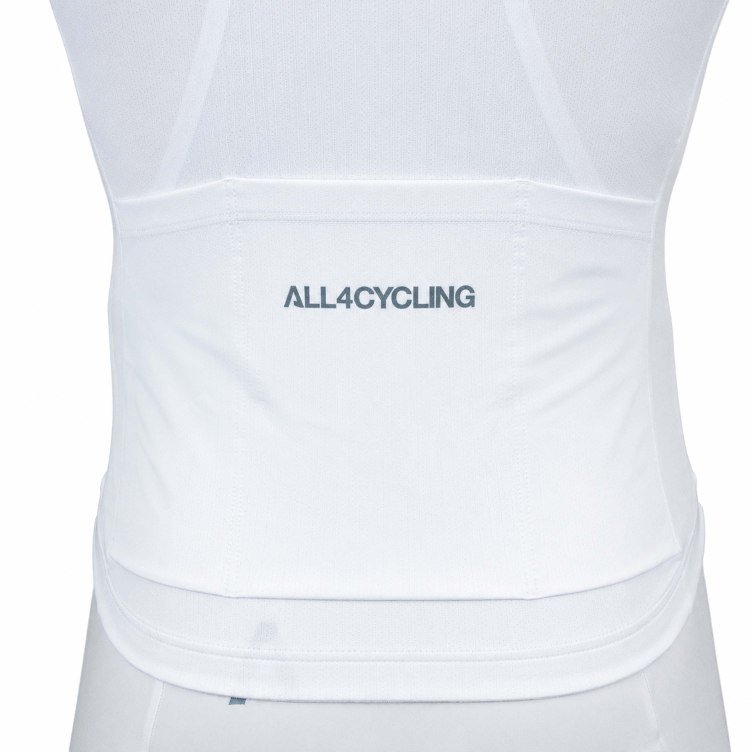 Maglia All4cycling Race Color - Bianco