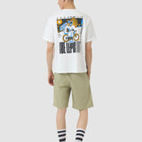 T-Shirt Cafe du Cycliste Col Paris - Bianco