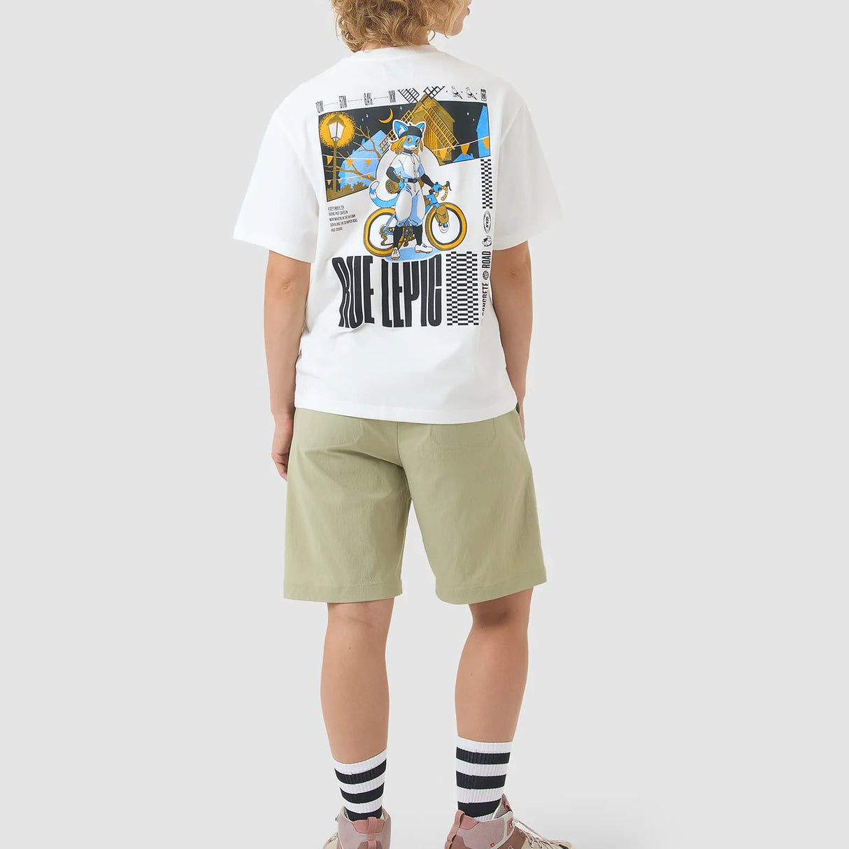 T-Shirt Cafe du Cycliste Col Paris - Bianco