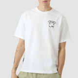 T-Shirt Cafe du Cycliste Col Paris - Bianco