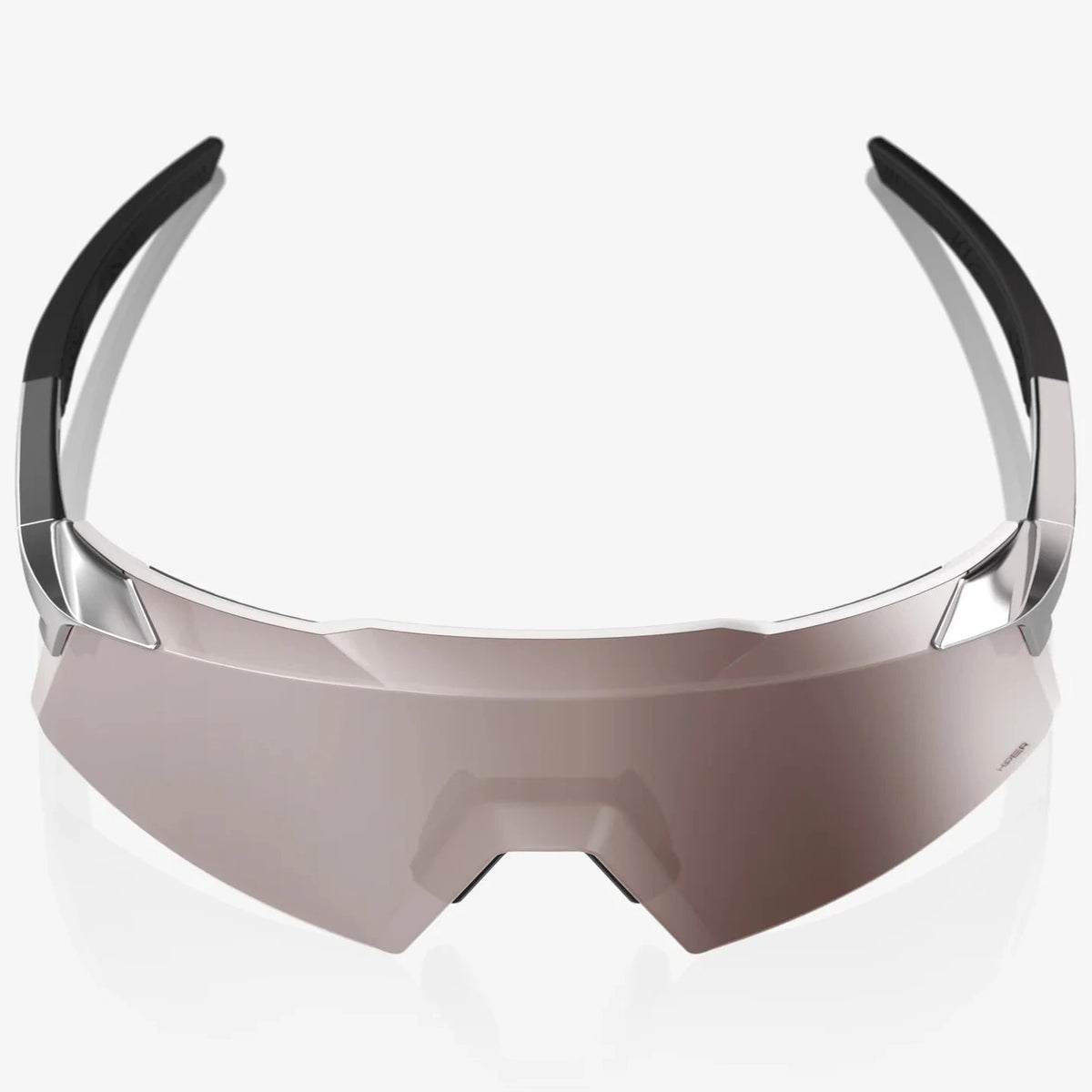 Occhiali 100% Aerocraft - Gloss Black Chrome HiPER Silver Mirror 100percent