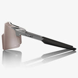 Occhiali 100% Aerocraft - Gloss Black Chrome HiPER Silver Mirror 100percent