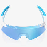 100% Aerocraft Brille - Matte White HiPER Blue Mirror