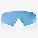 100% Aerocraft Brille - Matte White HiPER Blue Mirror