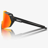100% Korbin Brille - Gloss Metallic Black HiPER Red Multilayer Mirror