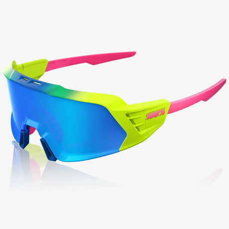 Occhiali 100% Korbin X - Satin Neon Blue Multilayer Mirror Lens 100percent