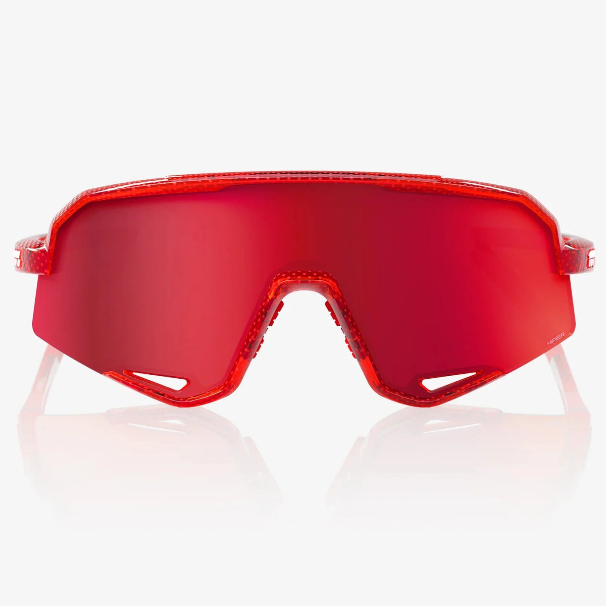 Lunettes 100% Slendale - Campari Translucent Red HiPER Fire Red