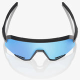 100% Slendale Glasses - Matte Black HiPER Blue ML Mirror