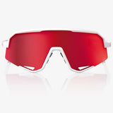 100% Slendale Brille - Matte White HiPER Red ML Mirror