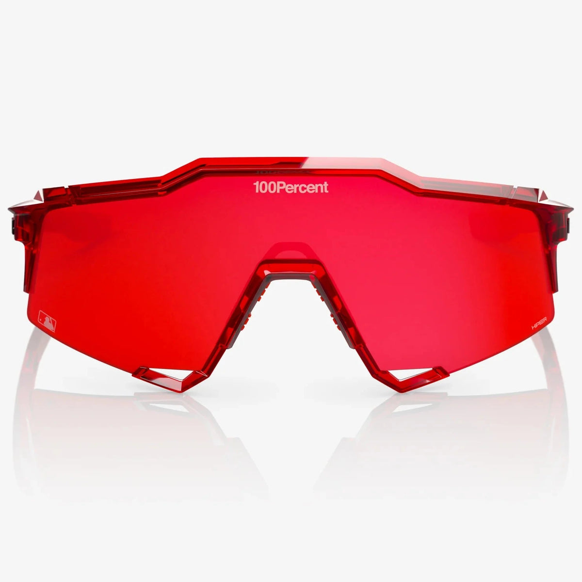 100% Speedcraft Brille - MLB Authentic Polished Translucent Red HiPER® Fire Mirror