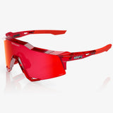 100% Speedcraft Brille - MLB Authentic Polished Translucent Red HiPER® Fire Mirror