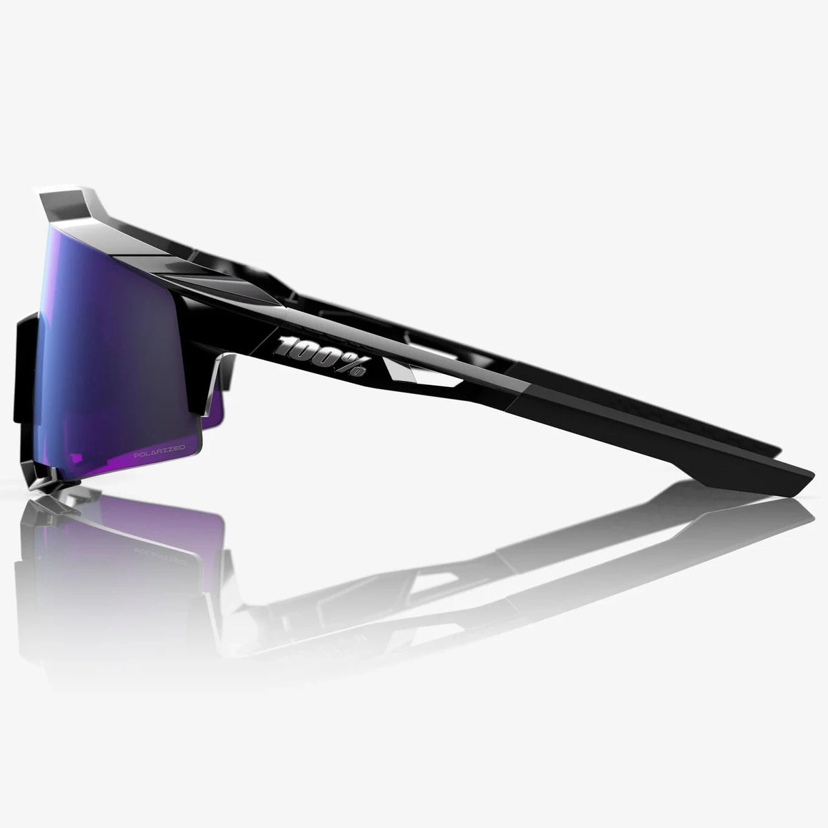 Occhiali 100% Speedcraft - Polished Black HiPER Lavender Mirror Polarized 100percent