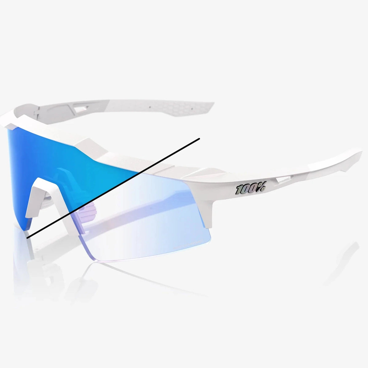 100% Speedcraft SL Glasses - Bastille Blue Mirror Photochromic