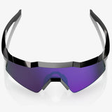 100% Speedcraft SL Brille - Polished Black HiPER Lavender Mirror Polarized