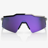 100% Speedcraft SL Brille - Polished Black HiPER Lavender Mirror Polarized