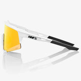 100% Speedcraft-Brille - Soft Tact Off White HiPER Red Multilayer Mirror