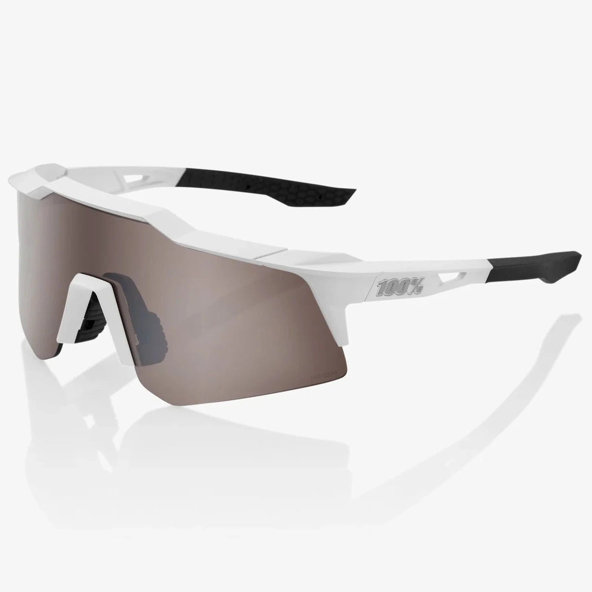 Lunettes 100% Speedcraft XS - Matte White HiPER Silver Mirror