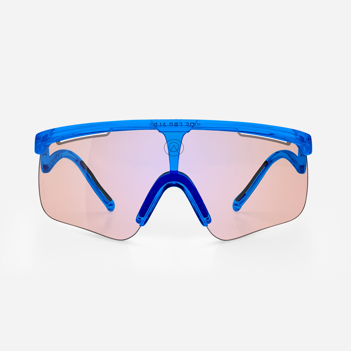 Alba Optics Delta Glasses - Blue Glossy Vzum F-Lens Flamingo