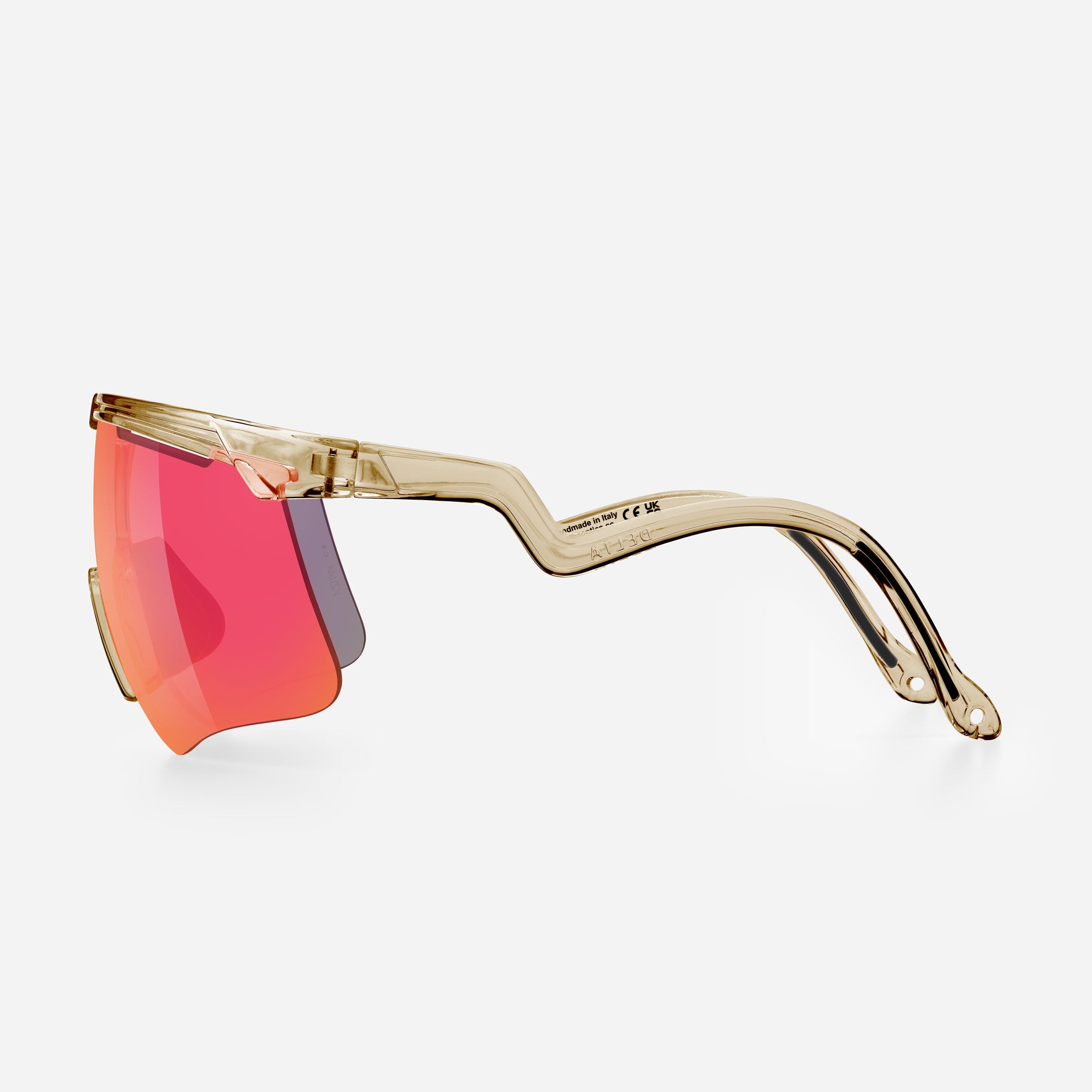 Lunettes Alba Optics Delta - Smoke Glossy Vzum F-Lens Fire