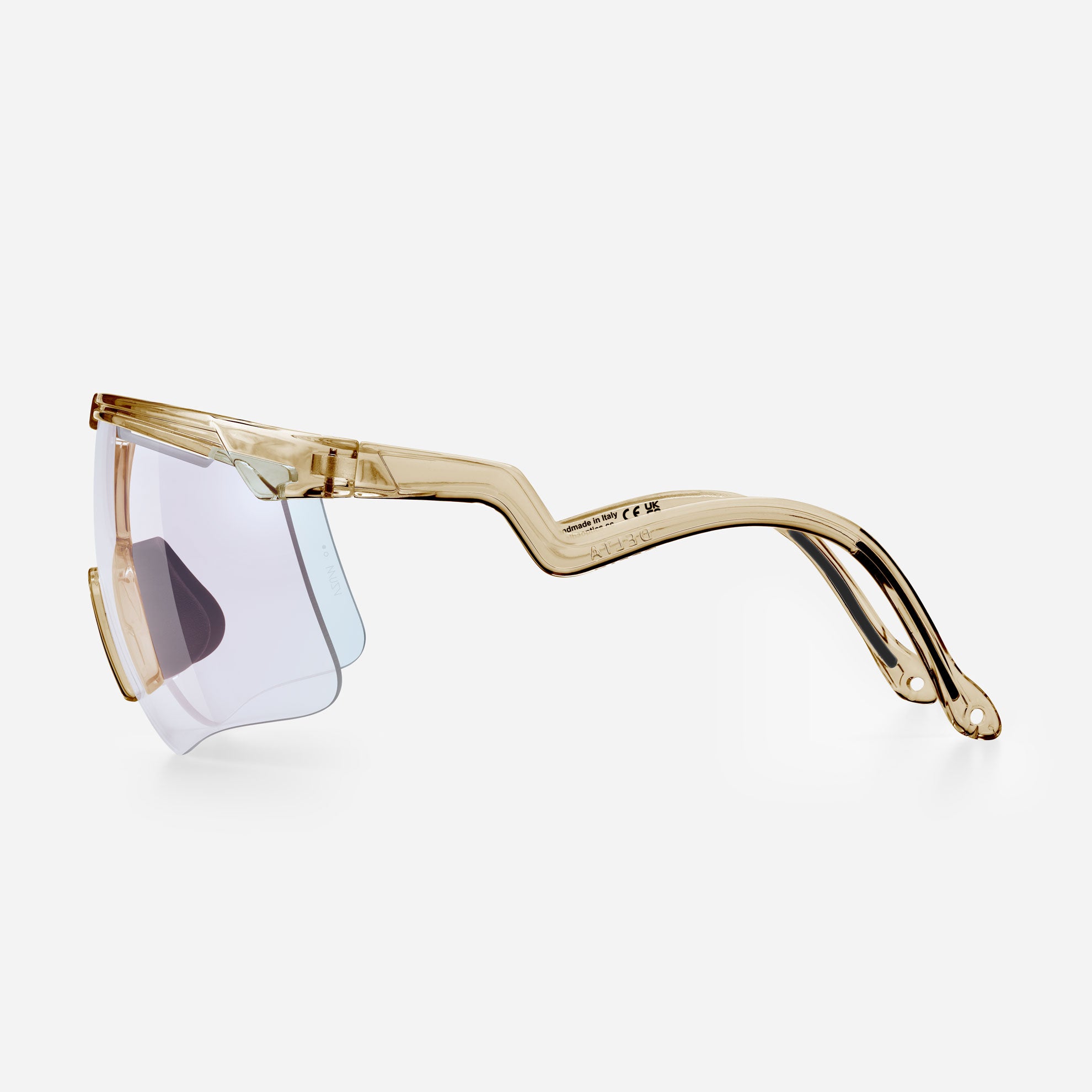 Lunettes Alba Optics Delta - Smoke Glossy Vzum F-Lens Fire