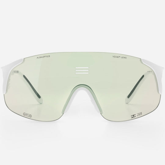 Alba Optics Jumbo sunglasses - White Vzum F-lens Beetle