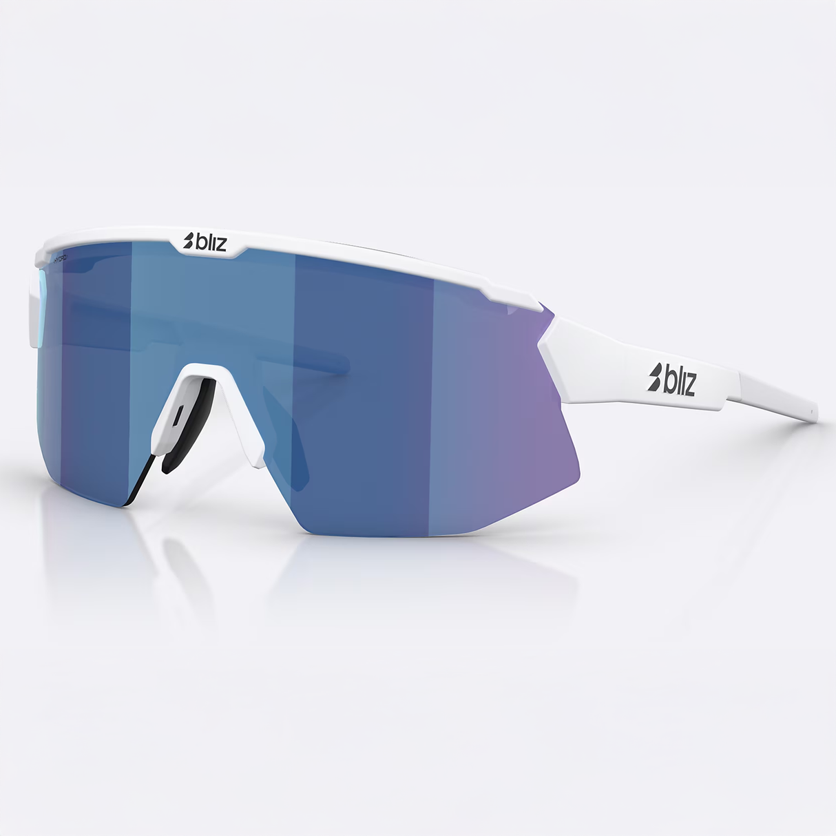 Occhiali Bliz Breeze Small - Matte White Smoke Blue Bliz