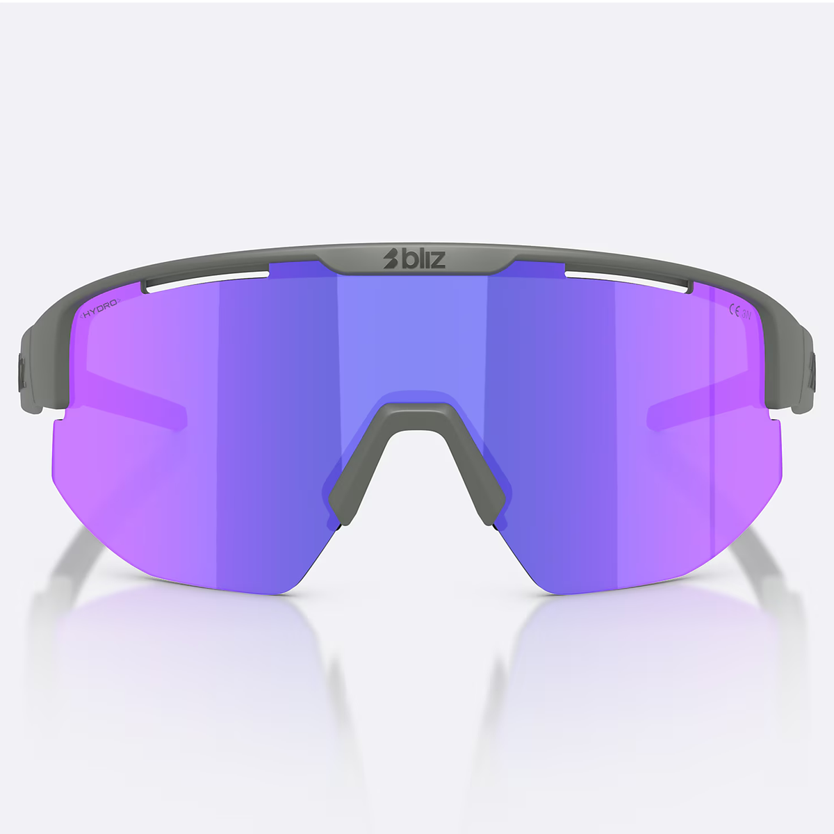 Brille Bliz Matrix - Matte Grey Smoke Purple Multicolor