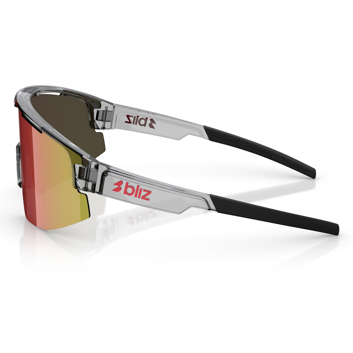 Occhiali Bliz Matrix - Transparent Dark Grey Red Bliz
